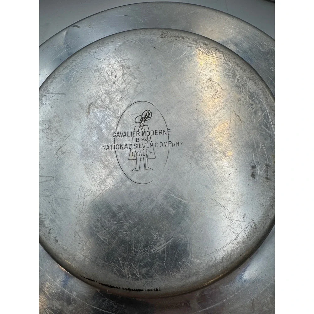 Vintage Cavalier Moderne National Silver Co Aluminum Double Boiler Pot Italy